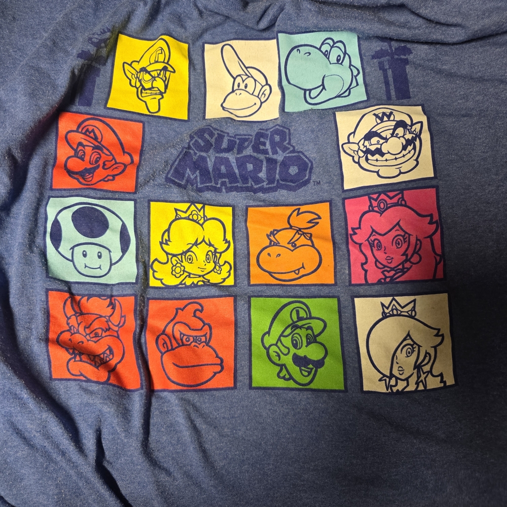 Nintendo Super Mario Blue Shirt